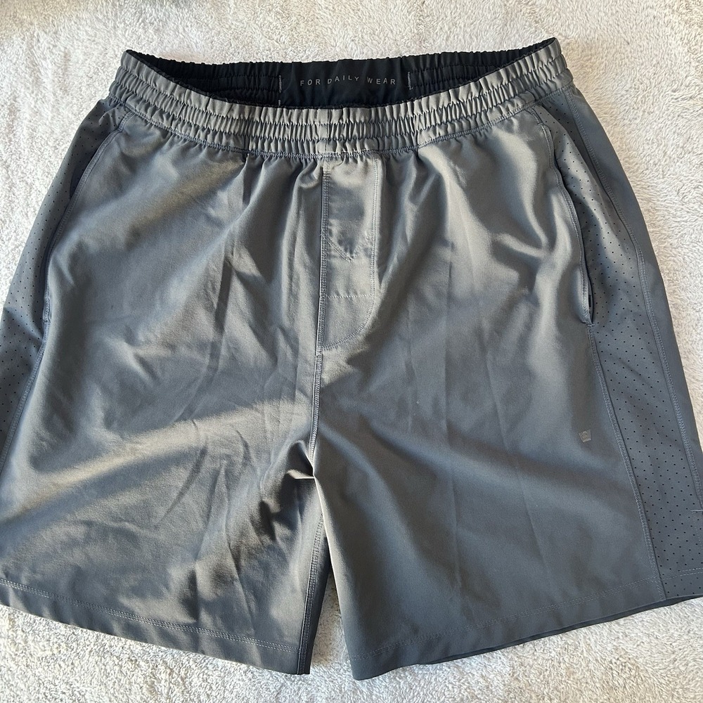 Mack Weldon Stratus Active Performance Shorts Size Large Unlined Gray EUC
